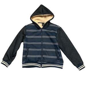 Ring Of Fire Blue Bloys Soft Sherpa Lined Jacket Size 14 Large